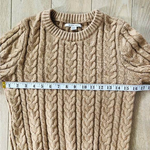 American Eagle Outfitters Cable Knit Sweater in Camel Size M - Picture 5 of 10